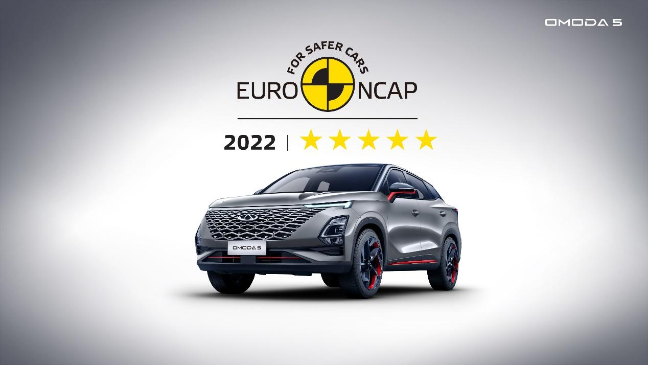 CHERY OMODA 5 SUV erhält Fünf-Sterne-Sicherheitsbewertung von Euro NCAP