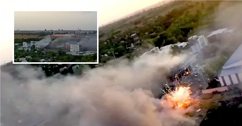 Anschlag? Russische Militärbasis explodiert! Wichtiger Panzer-Übungsplatz steht in Flammen!
